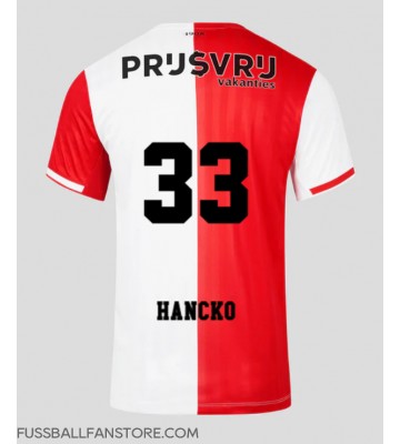 Feyenoord David Hancko #33 Replik Heimtrikot 2023-24 Kurzarm